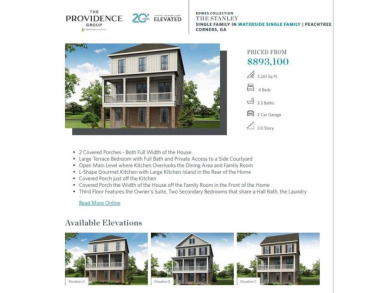 Introducing THE STANLEY floor plan to Waterside in the first on River Pines Golf in Georgia - for sale on GolfHomes.com, golf home, golf lot