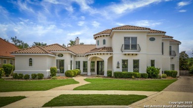 Behind the guard-gated entrance of Stone Oak's prestigious on Canyon Springs Golf Club in Texas - for sale on GolfHomes.com, golf home, golf lot