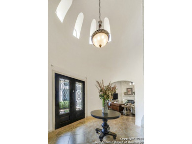 Behind the guard-gated entrance of Stone Oak's prestigious on Canyon Springs Golf Club in Texas - for sale on GolfHomes.com, golf home, golf lot