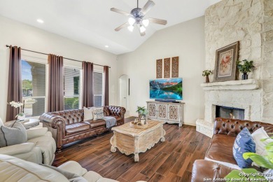 Behind the guard-gated entrance of Stone Oak's prestigious on Canyon Springs Golf Club in Texas - for sale on GolfHomes.com, golf home, golf lot