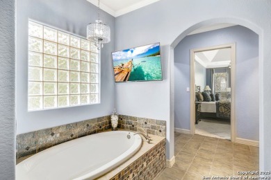 Behind the guard-gated entrance of Stone Oak's prestigious on Canyon Springs Golf Club in Texas - for sale on GolfHomes.com, golf home, golf lot