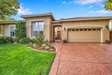 This beautiful single-story home is perfectly situated on the on Hiddenbrooke Golf Club in California - for sale on GolfHomes.com, golf home, golf lot