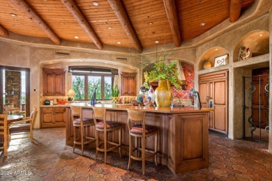 Masterful architecture by Lee Hutchison creating this Sonoran on Desert Mountain Golf Club - Renegade Course in Arizona - for sale on GolfHomes.com, golf home, golf lot