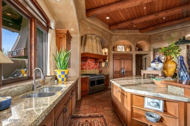 Masterful architecture by Lee Hutchison creating this Sonoran on Desert Mountain Golf Club - Renegade Course in Arizona - for sale on GolfHomes.com, golf home, golf lot