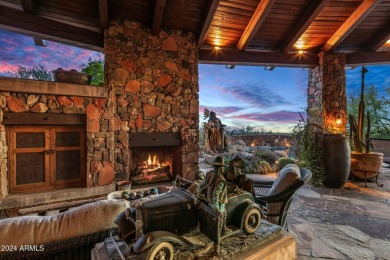 Masterful architecture by Lee Hutchison creating this Sonoran on Desert Mountain Golf Club - Renegade Course in Arizona - for sale on GolfHomes.com, golf home, golf lot