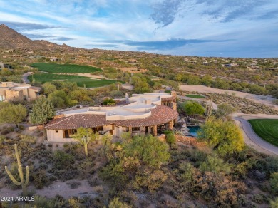 Masterful architecture by Lee Hutchison creating this Sonoran on Desert Mountain Golf Club - Renegade Course in Arizona - for sale on GolfHomes.com, golf home, golf lot