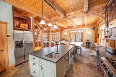 Enjoy perfect Vermont styling in this inspiring timber frame on Mount Snow Golf Club in Vermont - for sale on GolfHomes.com, golf home, golf lot