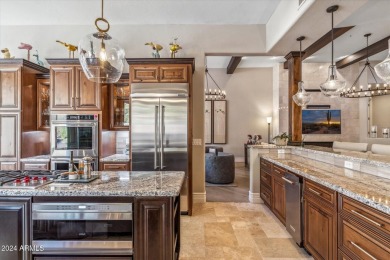 Experience an updated retreat nestled high up the South Face of on Troon Country Club in Arizona - for sale on GolfHomes.com, golf home, golf lot