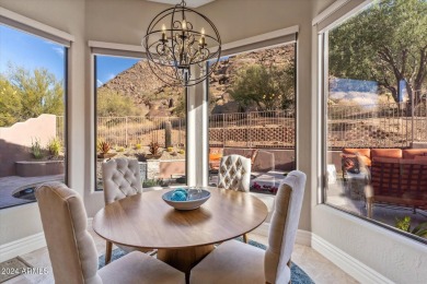 Experience an updated retreat nestled high up the South Face of on Troon Country Club in Arizona - for sale on GolfHomes.com, golf home, golf lot