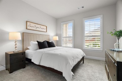 Built in 2021, this stunning 5-bedroom, 4.5-bath white brick on Lantana Golf Club in Texas - for sale on GolfHomes.com, golf home, golf lot