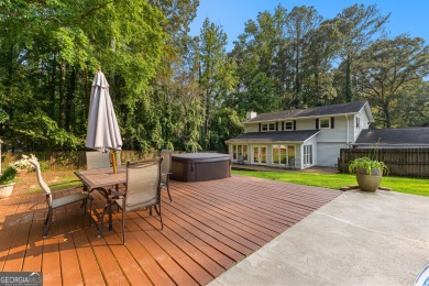 Discover this beautifully maintained brick 4-bedroom, 2.5-bath on Canongate At Flat Creek Club in Georgia - for sale on GolfHomes.com, golf home, golf lot