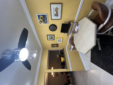 Afternoon setting sun from your huge wide enclosed patio on Kings Point Golf -Flanders Way in Florida - for sale on GolfHomes.com, golf home, golf lot