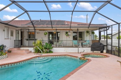 Escape to this Gulf access haven, with prime waterfront on Deep Creek Golf Club in Florida - for sale on GolfHomes.com, golf home, golf lot