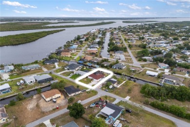Escape to this Gulf access haven, with prime waterfront & on Deep Creek Golf Club in Florida - for sale on GolfHomes.com, golf home, golf lot