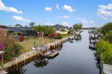 Escape to this Gulf access haven, with prime waterfront & on Deep Creek Golf Club in Florida - for sale on GolfHomes.com, golf home, golf lot