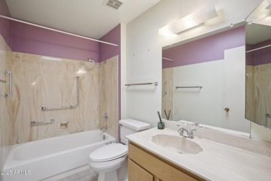 This well-maintained two bedroom and two bathroom Kaibab model on Pebblebrook Golf Course in Arizona - for sale on GolfHomes.com, golf home, golf lot