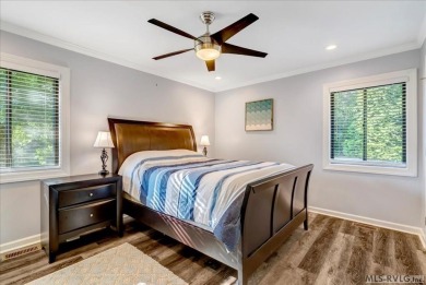 When you turn in to Fox Hollow and where the road ends on Myrick Hills Country Club in North Carolina - for sale on GolfHomes.com, golf home, golf lot
