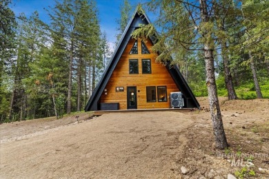 Escape to the mountains in this stunning modern A-frame cabin on Terrace Lakes Golf Resort in Idaho - for sale on GolfHomes.com, golf home, golf lot