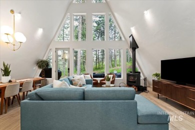 Escape to the mountains in this stunning modern A-frame cabin on Terrace Lakes Golf Resort in Idaho - for sale on GolfHomes.com, golf home, golf lot
