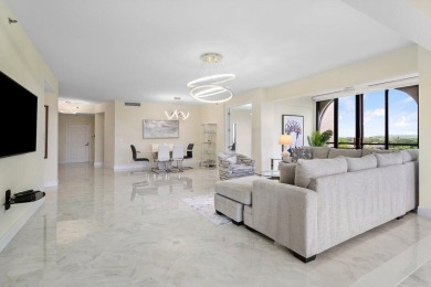 Stunning and spacious 3BD/2BA penthouse condo in the highly on Boca Pointe Country Club in Florida - for sale on GolfHomes.com, golf home, golf lot
