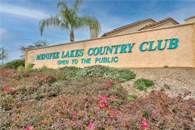 Stunning Single-Story Home in Menifee Lakes 55+ Community ~ LAKE on Menifee Lakes Country Club - Lakes in California - for sale on GolfHomes.com, golf home, golf lot