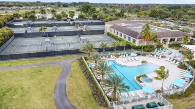 Beautifully maintained 3-bedroom, 3-bath corner unit on the golf on Fountains Golf and Country Club in Florida - for sale on GolfHomes.com, golf home, golf lot