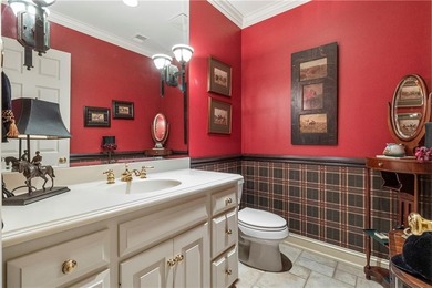 Stunning European-inspired home on Loch Lloyd's iconic 18th hole on Loch Lloyd Country Club in Missouri - for sale on GolfHomes.com, golf home, golf lot