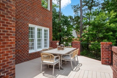 Meticulously maintained, this stately brick home sits on the 8th on Prestonwood Country Club  in North Carolina - for sale on GolfHomes.com, golf home, golf lot