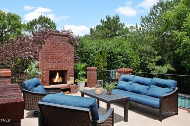 Meticulously maintained, this stately brick home sits on the 8th on Prestonwood Country Club  in North Carolina - for sale on GolfHomes.com, golf home, golf lot