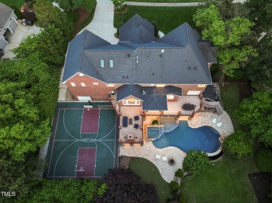 Meticulously maintained, this stately brick home sits on the 8th on Prestonwood Country Club  in North Carolina - for sale on GolfHomes.com, golf home, golf lot
