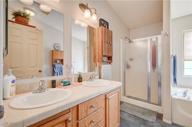 Own a rare gem in Desert Greens Pahrump! This immaculate 2005 on Desert Greens Golf Course in Nevada - for sale on GolfHomes.com, golf home, golf lot