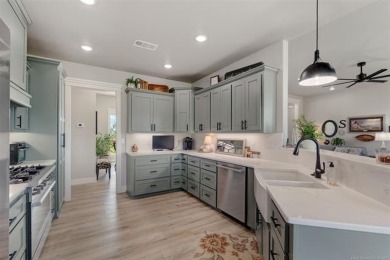 This stunning 4-bedroom, 2.5 bath home is perfectly situated on on Wolf Ridge Golf Course in Oklahoma - for sale on GolfHomes.com, golf home, golf lot