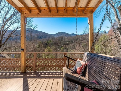 Positioned above Maggie Valley Club & Resort, this 2 bedroom, 2 on Maggie Valley Resort and Country Club in North Carolina - for sale on GolfHomes.com, golf home, golf lot