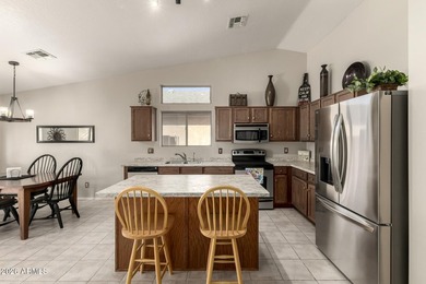 Move-in ready home in the gated Stonegate community at Johnson on The Golf Club At Johnson Ranch in Arizona - for sale on GolfHomes.com, golf home, golf lot