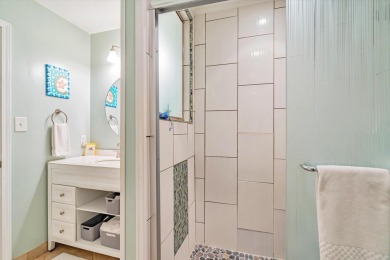 This completely  renovated Blue Surf Townhome has a unique floor on Seascape Golf Course in Florida - for sale on GolfHomes.com, golf home, golf lot