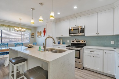 This completely  renovated Blue Surf Townhome has a unique floor on Seascape Golf Course in Florida - for sale on GolfHomes.com, golf home, golf lot