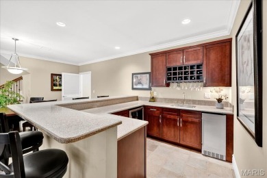 Experience luxury living in this stunning villa, perfectly on Meadowbrook Country Club in Missouri - for sale on GolfHomes.com, golf home, golf lot
