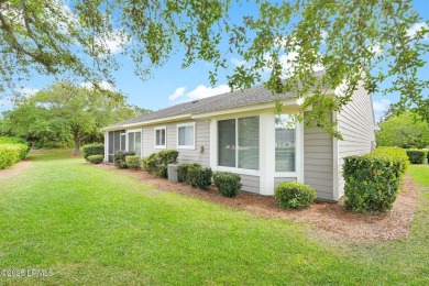 Discover effortless living in this charming Clayton model patio on Okatie Creek Golf Club in South Carolina - for sale on GolfHomes.com, golf home, golf lot