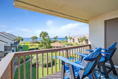 This completely  renovated Blue Surf Townhome has a unique floor on Seascape Golf Course in Florida - for sale on GolfHomes.com, golf home, golf lot