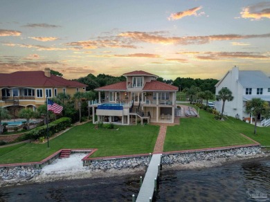 This stunning ICF waterfront home, featuring 135 feet on the on Tiger Point Golf and Country Club in Florida - for sale on GolfHomes.com, golf home, golf lot