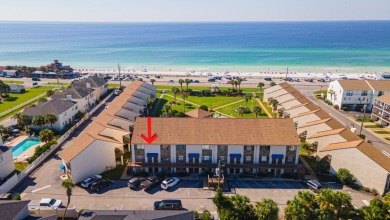 This completely renovated Blue Surf Townhome has a unique floor on Seascape Golf Course in Florida - for sale on GolfHomes.com, golf home, golf lot
