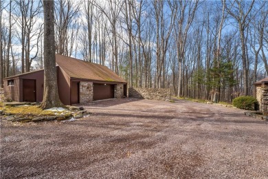 Amazing golf course views from this rustic contemporary home on Nemacolin Woodlands Resort and Spa in Pennsylvania - for sale on GolfHomes.com, golf home, golf lot