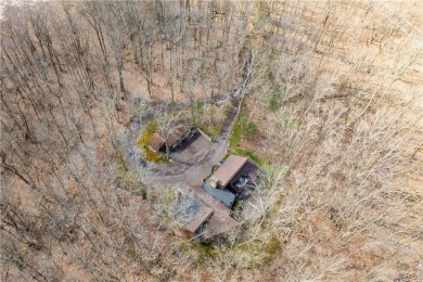 Amazing golf course views from this rustic contemporary home on Nemacolin Woodlands Resort and Spa in Pennsylvania - for sale on GolfHomes.com, golf home, golf lot