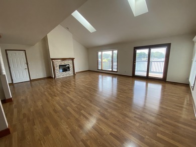 Enjoy stunning Lake views from this 3 bedroom and 2 bath condo on Lake of Four Seasons Country Club in Indiana - for sale on GolfHomes.com, golf home, golf lot