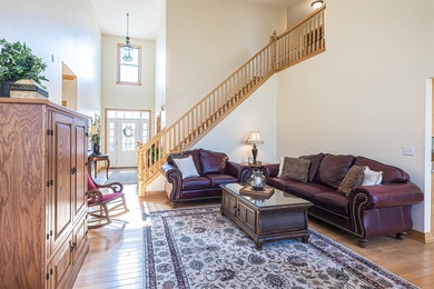 Immaculately maintained custom home backing up to the 7th on Whispering Woods Golf Course in Pennsylvania - for sale on GolfHomes.com, golf home, golf lot