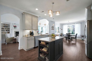 Quality & style combine in this stunning home built by Barker & on Compass Pointe Golf Course in North Carolina - for sale on GolfHomes.com, golf home, golf lot