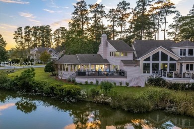 Renovated in 2024, this gorgeous home in Moss Creek overlooks on Moss Creek Golf Club in South Carolina - for sale on GolfHomes.com, golf home, golf lot