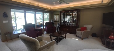 Stunning home on 352' of waterfront on beautiful Lake Carroll on Lake Carroll Golf Course in Illinois - for sale on GolfHomes.com, golf home, golf lot