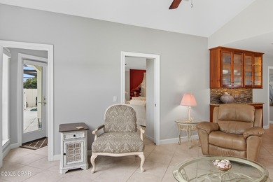 Stately Bay Point pool home with screened lanai on quiet on Bay Point Resort Golf Club in Florida - for sale on GolfHomes.com, golf home, golf lot