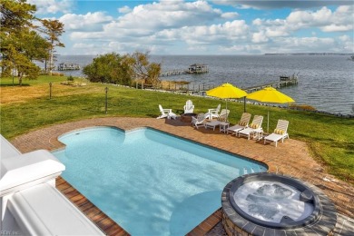 Stunning 6,138 sq. ft. waterfront home high on 1.5 acres with a on Cedar Point Country Club in Virginia - for sale on GolfHomes.com, golf home, golf lot